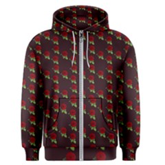 Rose Maroon Men s Zipper Hoodie by snowwhitegirl