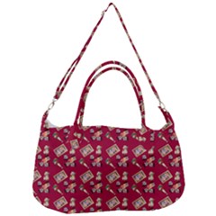 Robin Art Red Pattern Removal Strap Handbag