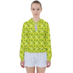 Green Elephant Pattern Yellow Women s Tie Up Sweat by snowwhitegirl