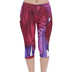 Pattern 17 Velvet Capri Leggings  by Sobalvarro