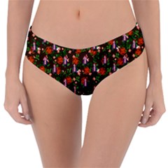 Fiola Pattern Brown Reversible Classic Bikini Bottoms by snowwhitegirl