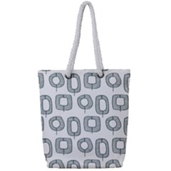 Forest Patterns 16 Full Print Rope Handle Tote (small) by Sobalvarro