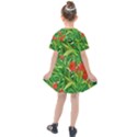 Red Flowers And Green Plants At Outdoor Garden Kids  Sailor Dress View2