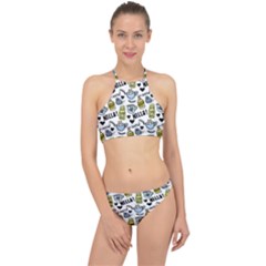 Everyday Things Pattern Racer Front Bikini Set by Vaneshart