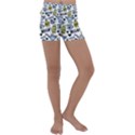 Everyday Things Pattern Kids  Lightweight Velour Yoga Shorts View1