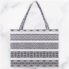 Borders Ikat Ethnic Frame Tribal Mini Tote Bag by Wegoenart