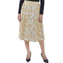 Spiral Pattern Fractal Texture Classic Velour Midi Skirt  View1