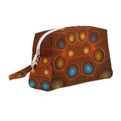 Fractal Fantasy Design Swirl Wristlet Pouch Bag (medium) by Wegoenart