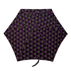 Wallpaper Floral Pattern Purple Mini Folding Umbrellas by Wegoenart