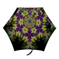 Fractal Flower Fantasy Design Mini Folding Umbrellas by Wegoenart