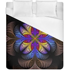 Fractal Flower Fantasy Floral Duvet Cover (california King Size)