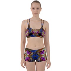 Fractal Flower Fantasy Pattern Perfect Fit Gym Set by Wegoenart