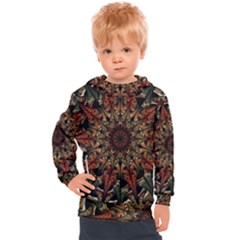 Art Abstract Fractal Pattern Kids  Hooded Pullover