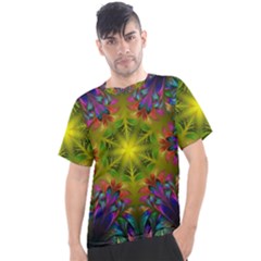 Fractal Abstract Background Pattern Men s Sport Top