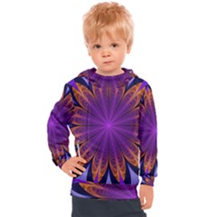 Art Abstract Fractal Pattern Kids  Hooded Pullover