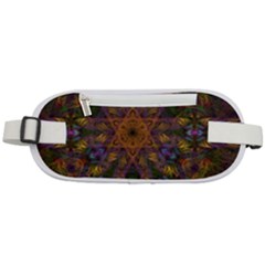 Fractal Abstract Background Pattern Rounded Waist Pouch