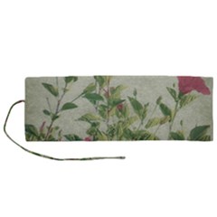 Botanical Vintage Style Motif Artwork 2 Roll Up Canvas Pencil Holder (m) by dflcprintsclothing