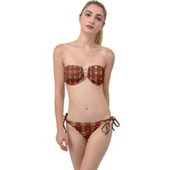 Rby-c-5-3 Twist Bandeau Bikini Set by ArtworkByPatrick