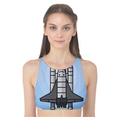 Rocket Shuttle Spaceship Science Tank Bikini Top by Wegoenart