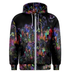 Grunge Paint Splatter Splash Ink Men s Zipper Hoodie by Wegoenart