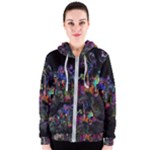 Grunge Paint Splatter Splash Ink Women s Zipper Hoodie