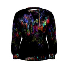 Grunge Paint Splatter Splash Ink Women s Sweatshirt by Wegoenart