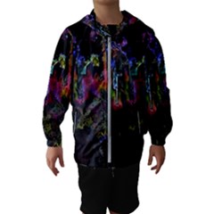 Grunge Paint Splatter Splash Ink Kids  Hooded Windbreaker