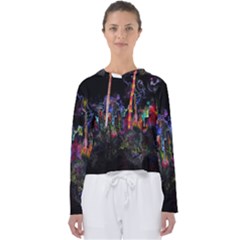 Grunge Paint Splatter Splash Ink Women s Slouchy Sweat by Wegoenart