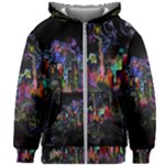 Grunge Paint Splatter Splash Ink Kids  Zipper Hoodie Without Drawstring