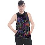 Grunge Paint Splatter Splash Ink Men s Sleeveless Hoodie