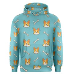 Cute Corgi Dog Face Pattern Men s Core Hoodie by Nexatart