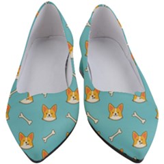 Cute Corgi Dog Face Pattern Women s Block Heels  by Nexatart