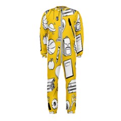 Pattern With Basketball Apple Paint Back School Illustration Onepiece Jumpsuit (kids) by Nexatart