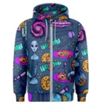 Space Sketch Set Colored Men s Zipper Hoodie