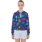 Space Sketch Set Colored Women s Tie Up Sweat