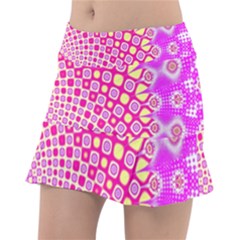 Digital Arts Fractals Futuristic Pink Tennis Skorts by Nexatart