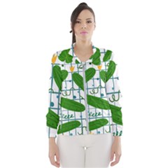 Seamless Pattern With Cucumber Women s Windbreaker by Nexatart