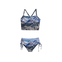 El Chalten Landcape Andes Patagonian Mountains, Agentina Girls  Tankini Swimsuit by dflcprintsclothing