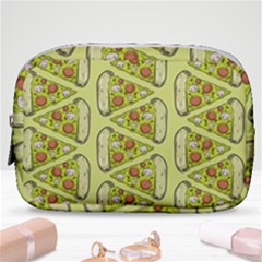 Pizza Fast Food Pattern Seamles Design Background Make Up Pouch (small) by Vaneshart