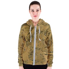 Pcb Printed Circuit Board Women s Zipper Hoodie by Vaneshart