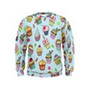 Cupcake Doodle Pattern Kids  Sweatshirt View1