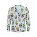 Cupcake Doodle Pattern Kids  Sweatshirt View2