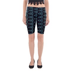 Digital Triangles Yoga Cropped Leggings by Sparkle