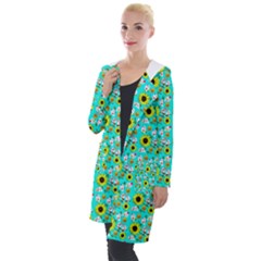 Hawaii Ghost Aqua Hooded Pocket Cardigan by snowwhitegirl