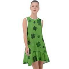 St Patricks Day Frill Swing Dress by Valentinaart