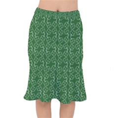 St Patricks Day Short Mermaid Skirt by Valentinaart