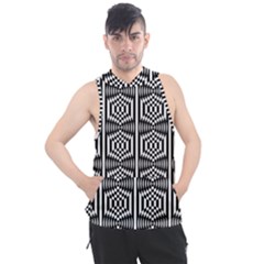 Optical Illusion Men s Sleeveless Hoodie by Sparkle