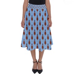 Rain Turkey Perfect Length Midi Skirt by Sparkle