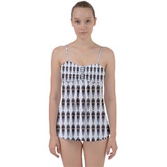 Skull Police Babydoll Tankini Set by Sparkle