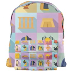 Egypt Icons Set Flat Style Giant Full Print Backpack by Wegoenart